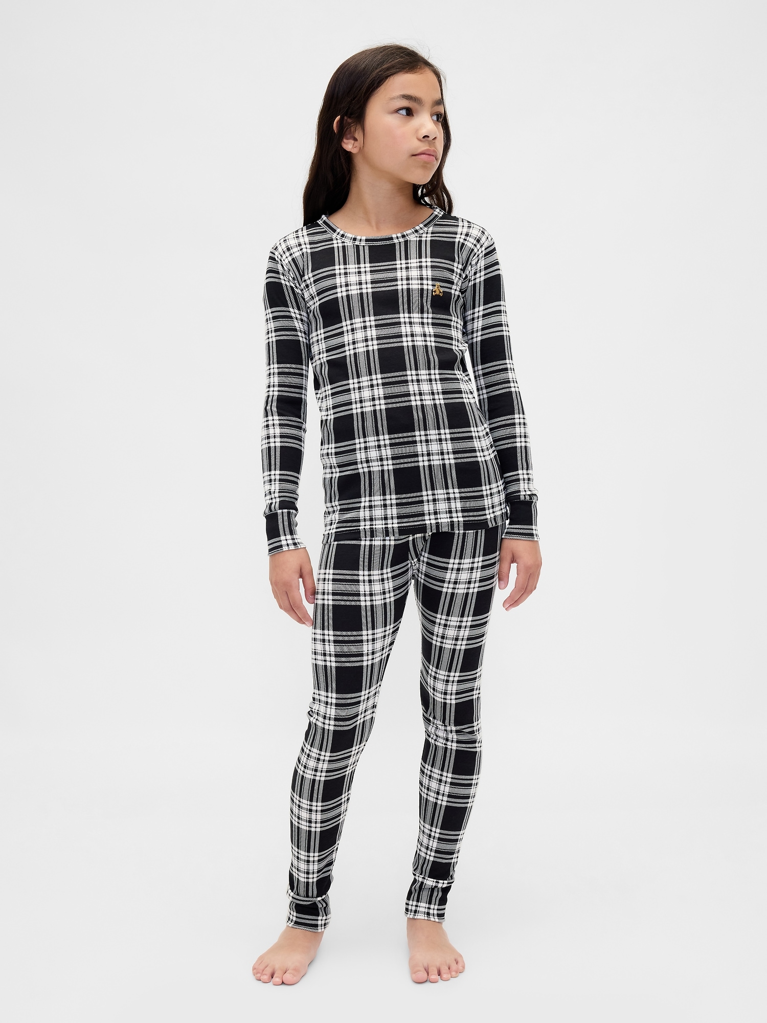 Kids & Baby Organic Brushed Cotton Holiday PJ Set