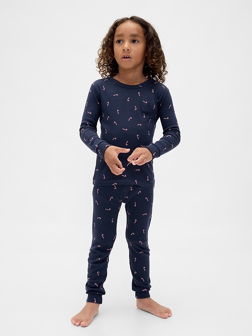 Image number 3 showing, Kids & Baby Organic Brushed Cotton Holiday PJ Set