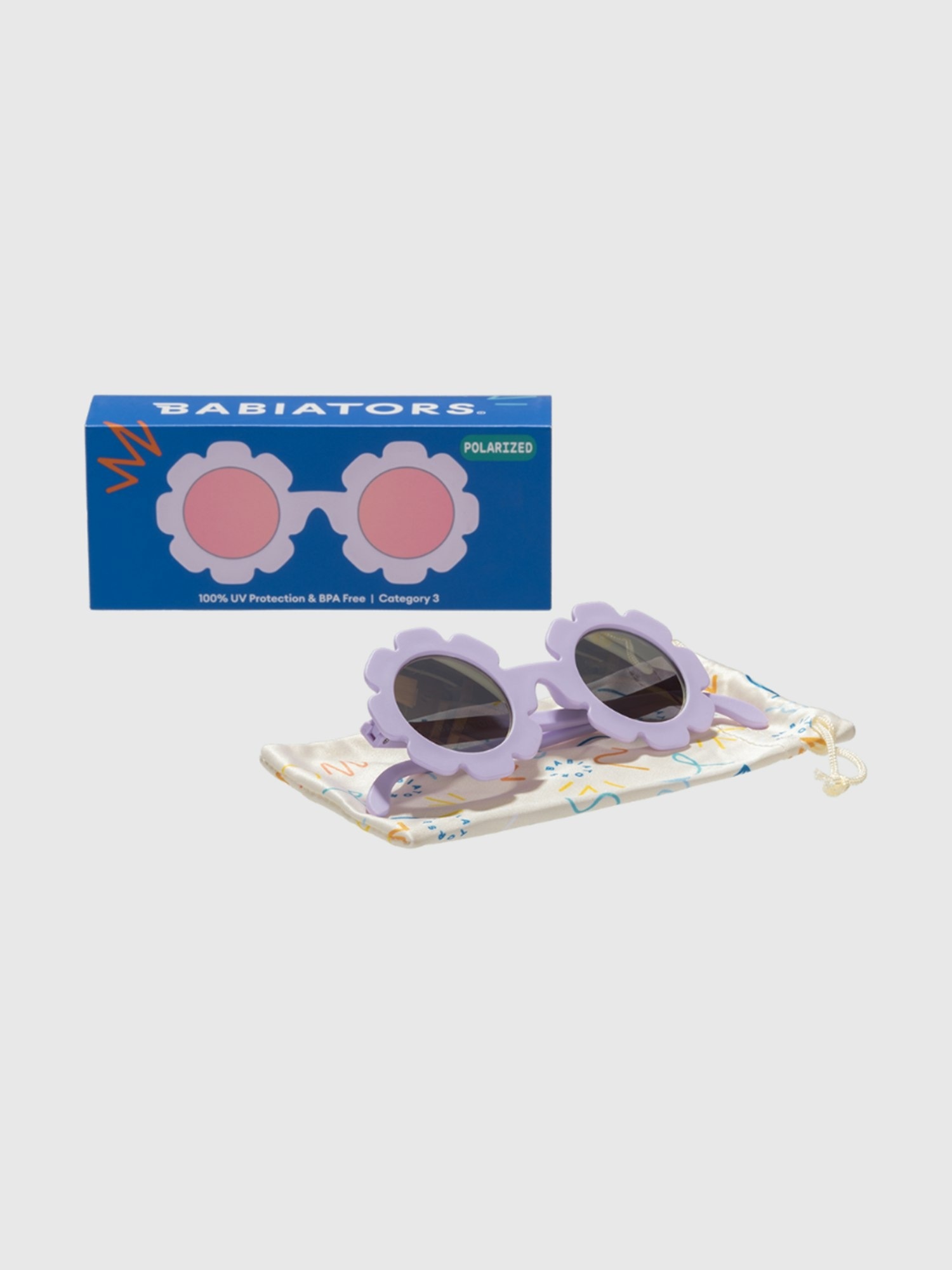 Детские солнцезащитные очки Gap Babiators Polarized Toddler and Kid Flower Sunglasses, цвет: Iris Flower — фото 3