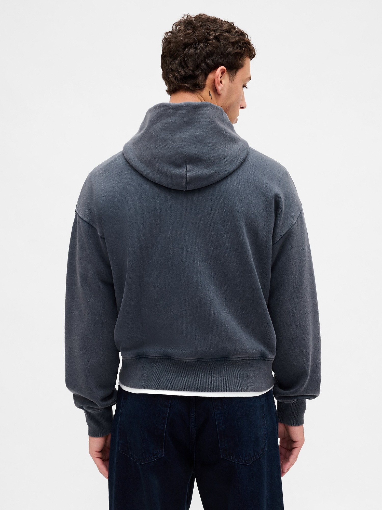 Мужские худи Gap Adult Heavyweight Oversized Logo — фото 3