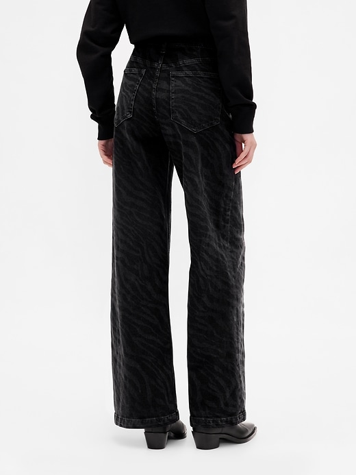 Image number 4 showing, High Rise Stride Wide-Leg Jeans