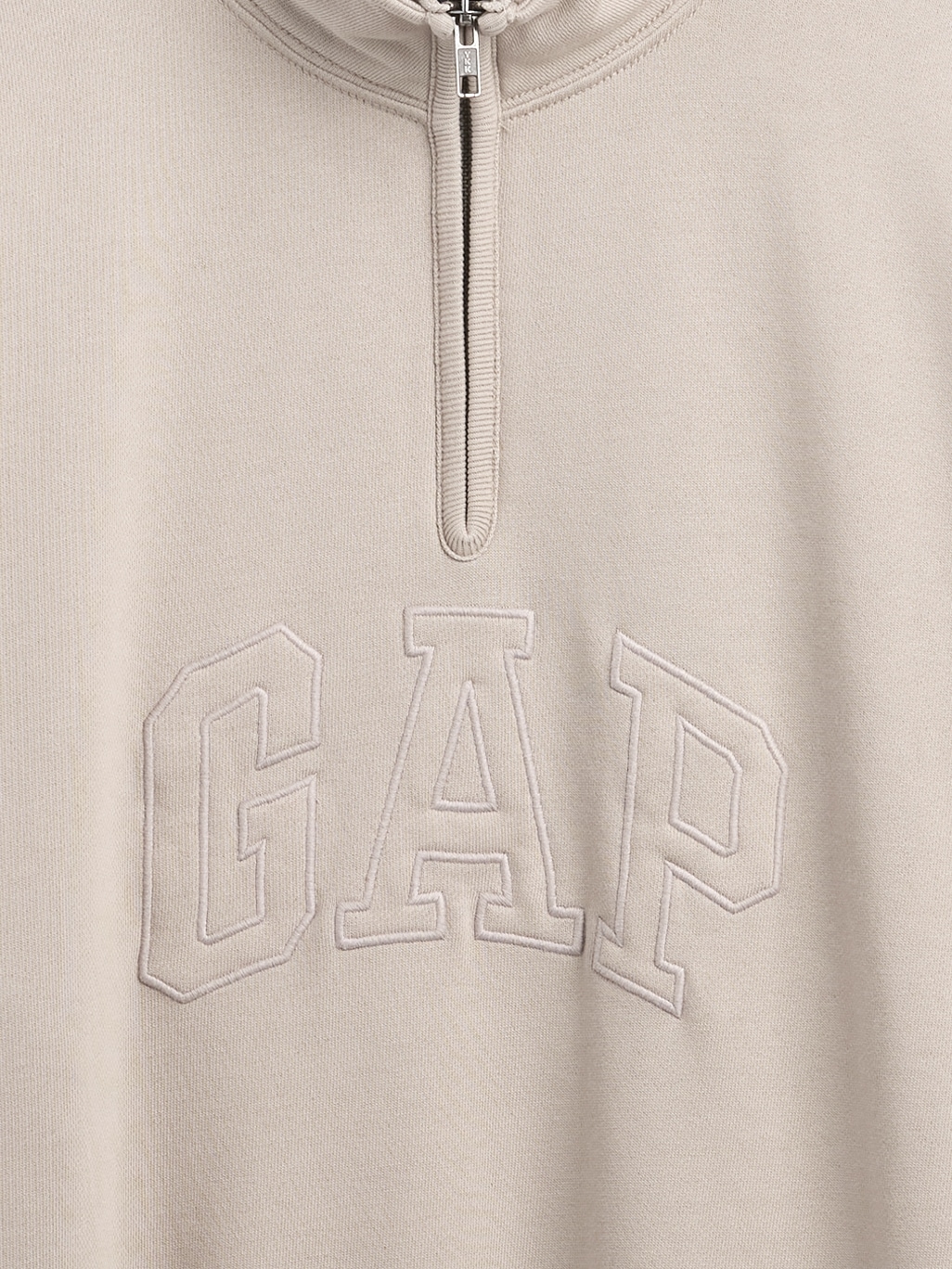 Heavyweight Oversized Logo Half-Zip Pullover