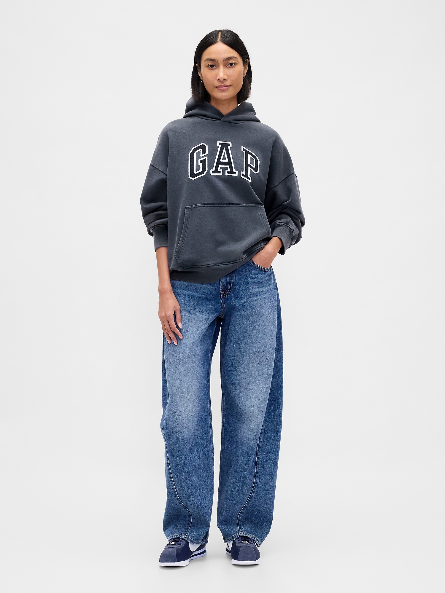 Мужские худи Gap Adult Heavyweight Oversized Logo — фото 5