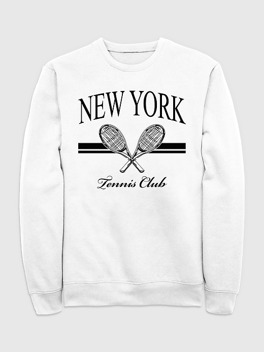 Image number 1 showing, New York Tennis Club Graphic Crew Neck Sweatshirt