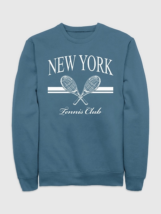 Image number 1 showing, New York Tennis Club Graphic Crew Neck Sweatshirt