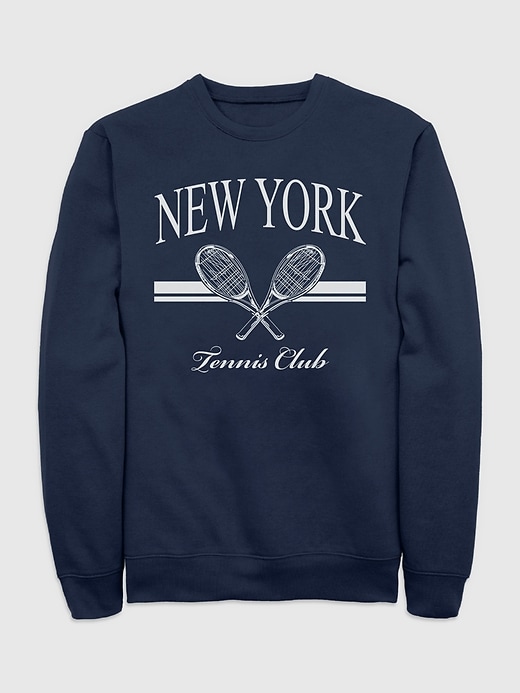 Image number 1 showing, New York Tennis Club Graphic Crew Neck Sweatshirt