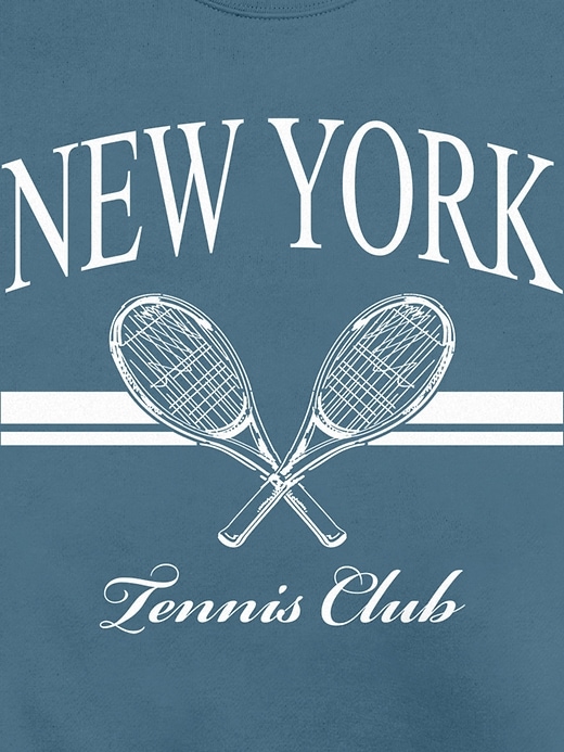 Image number 3 showing, New York Tennis Club Graphic Crew Neck Sweatshirt