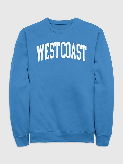 Image number 1 showing, West Coast Graphic Crew Neck Sweatshirt