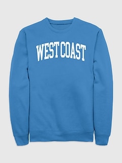 West Coast Graphic Crew Neck Sweatshirt