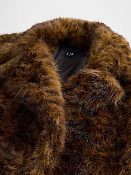 Leopard Faux Fur Coat