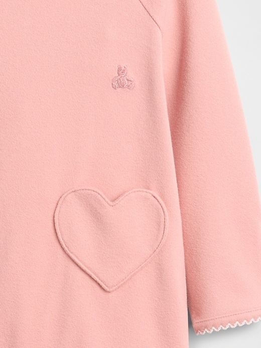 Image number 3 showing, Baby Softspun Heart Pocket Footed One-Piece