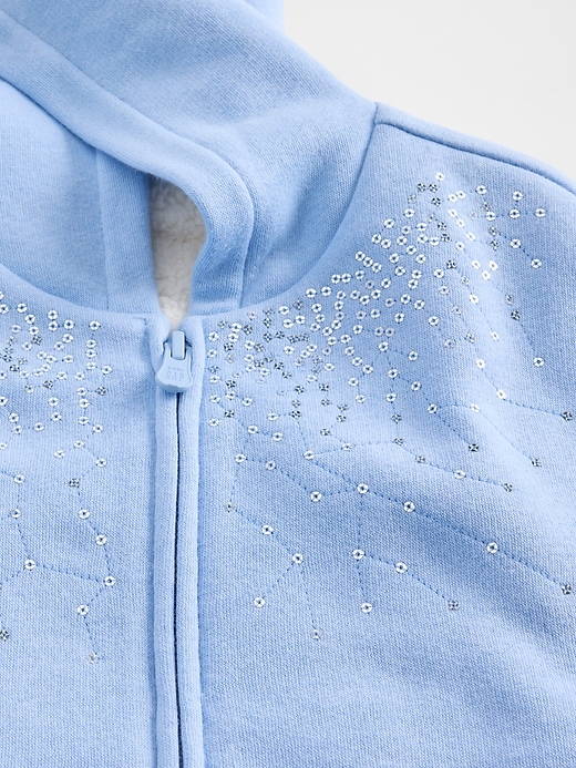 Image number 4 showing, Baby & Toddler Sherpa-Lined Sequin Zip Hoodie