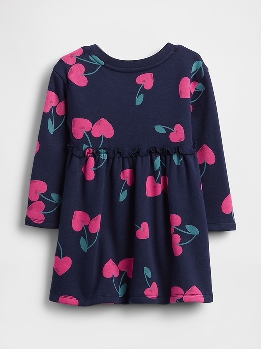 Image number 2 showing, Baby & Toddler Ruffle-Waist Sweatshirt Dress