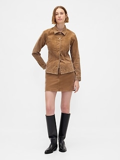 Corduroy Mini Skirt