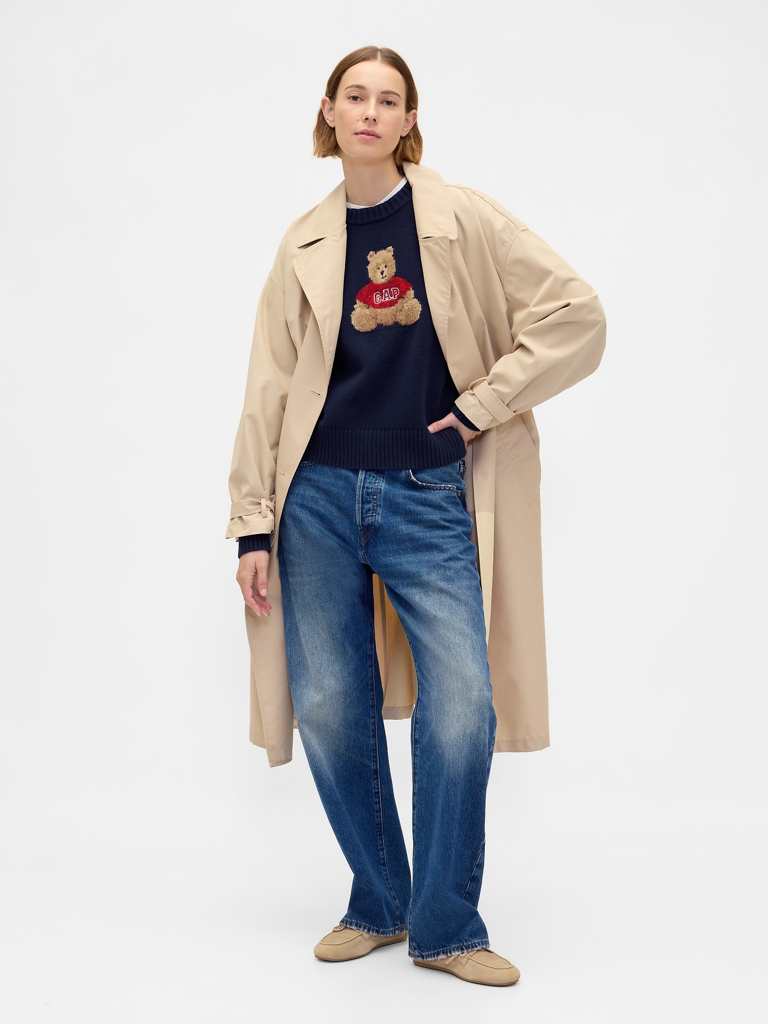 CashSoft Brannan Bear Logo Sweater