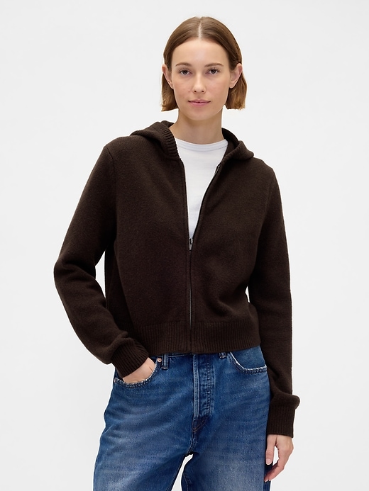 Image number 1 showing, CashSoft Sweater Zip Hoodie