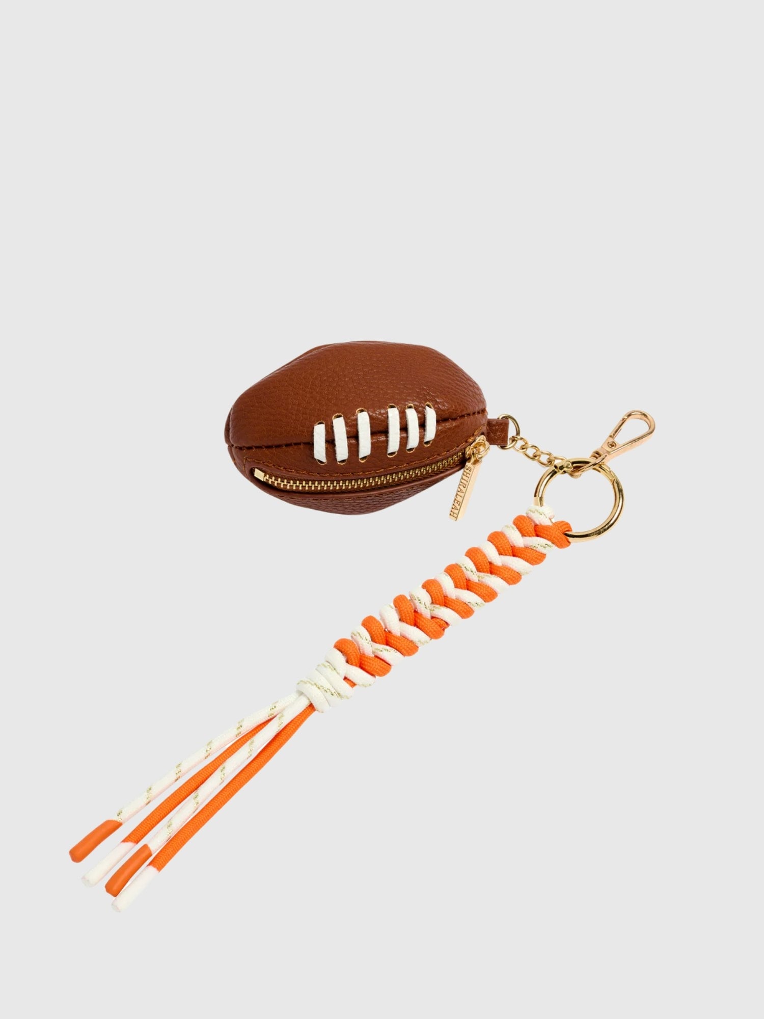 Shiraleah Football Bag Charm - Orange