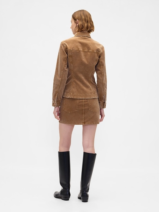 Image number 2 showing, Corduroy Mini Skirt