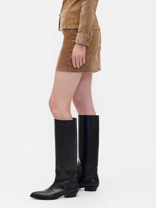 Image number 3 showing, Corduroy Mini Skirt