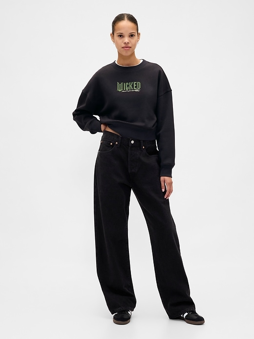 Image number 2 showing, VintageSoft Wicked Crop Wedge Sweatshirt