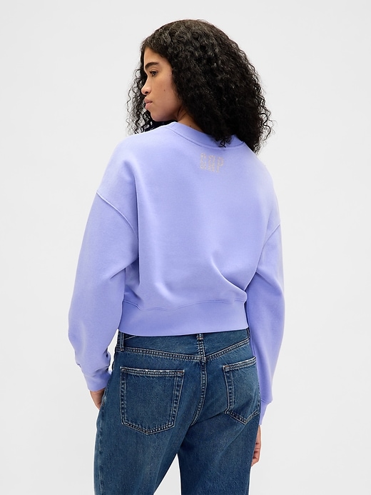 Image number 3 showing, VintageSoft Wicked Crop Wedge Sweatshirt