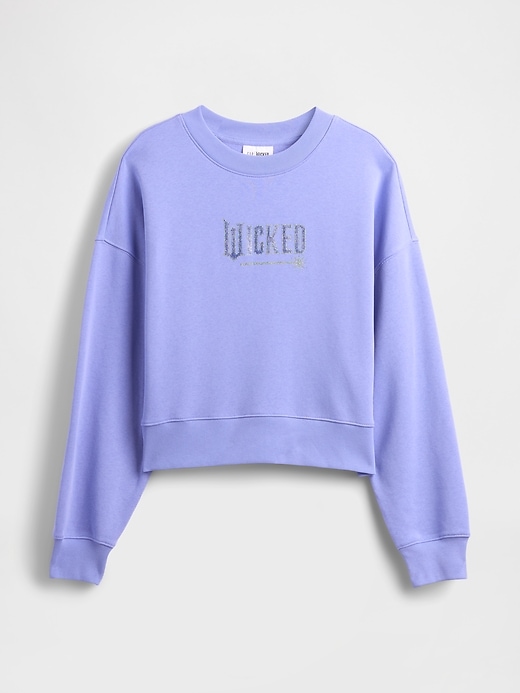 Image number 5 showing, VintageSoft Wicked Crop Wedge Sweatshirt