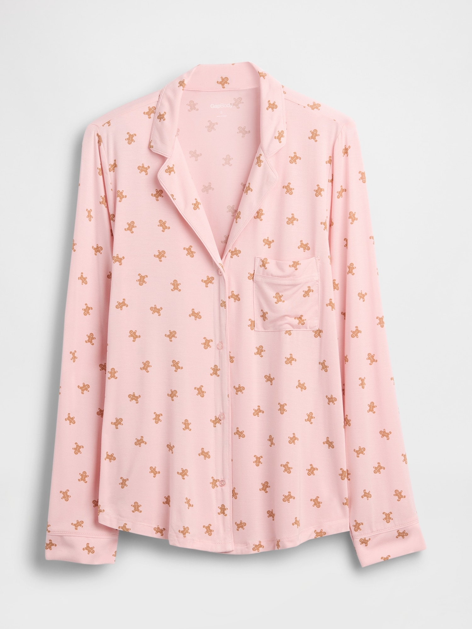 Modal PJ Shirt - Gingerbread