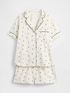 Adult Softest Flannel PJ Short Set