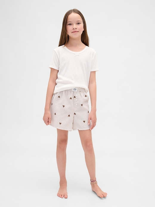 Image number 1 showing, Kids Recycled Flannel PJ Boxer Shorts