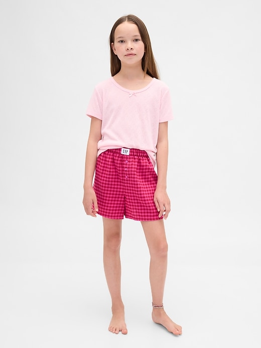 Image number 1 showing, Kids Recycled Flannel PJ Boxer Shorts