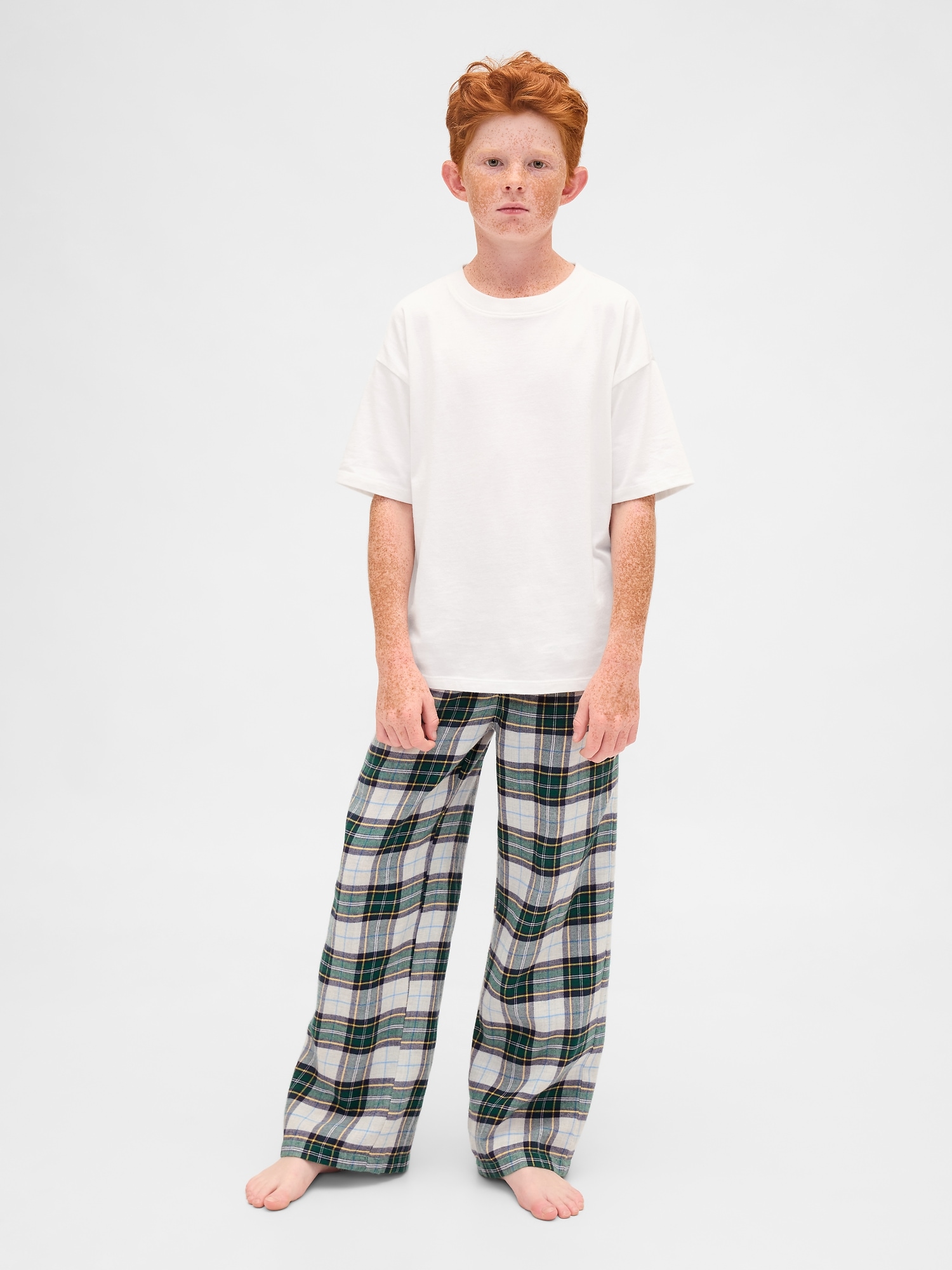 Kids Recycled Flannel PJ Pants
