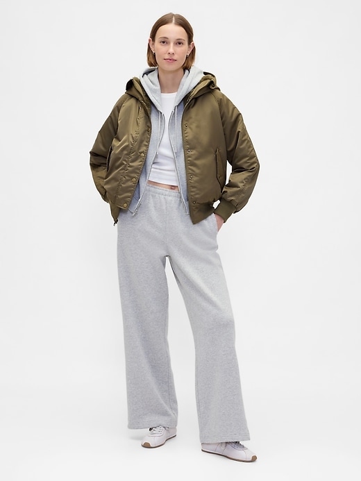 Image number 2 showing, Faux Fur-Lined Satin Jacket