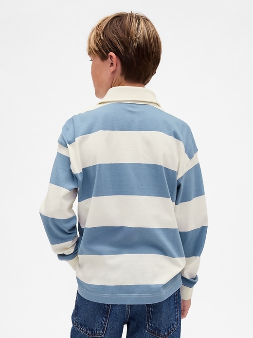 Image number 3 showing, Kids Rugby Stripe Polo Shirt