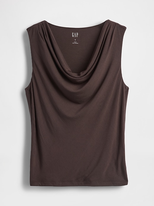 Image number 4 showing, Cropped Cowl-Neck Tank Top