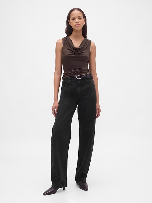 Image number 2 showing, Cropped Cowl-Neck Tank Top