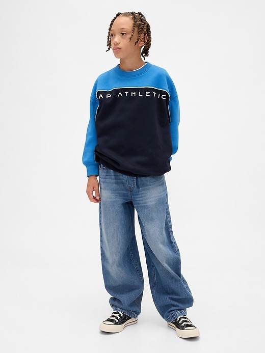 Image number 4 showing, Kids VintageSoft Colorblock Logo Sweatshirt