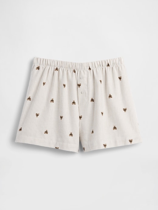 Image number 1 showing, Logo Flannel Boxer Shorts