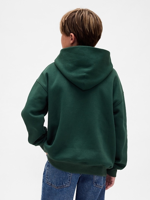 Image number 2 showing, Kids VintageSoft Relaxed Plaid Logo Hoodie