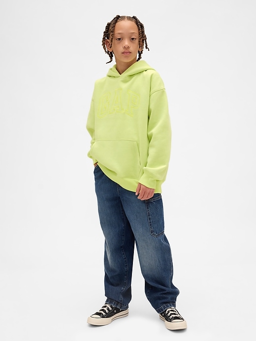 Image number 4 showing, Kids VintageSoft Relaxed Logo Hoodie