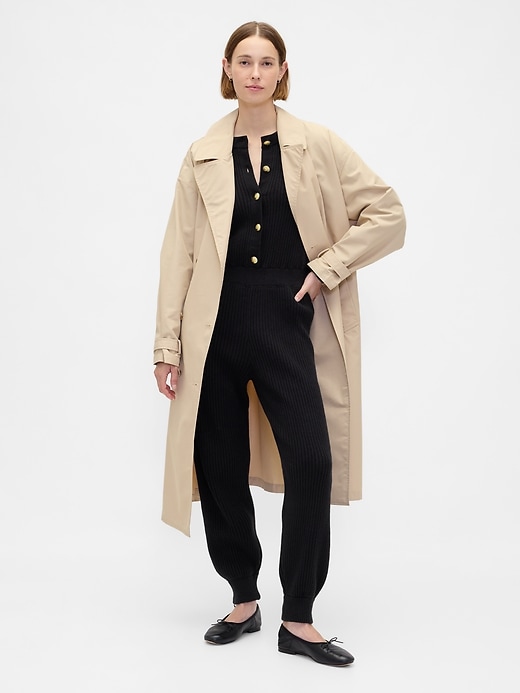 Image number 1 showing, CashSoft Rib Sweater Jumpsuit