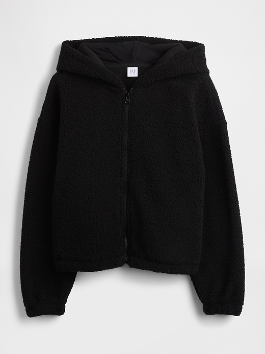 Kids Sherpa Relaxed Zip Hoodie