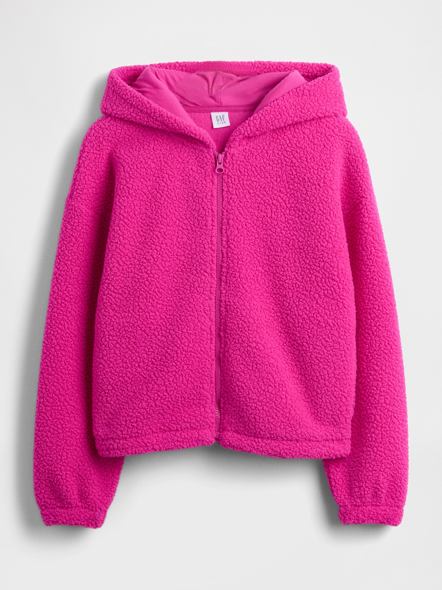 Kids Sherpa Relaxed Zip Hoodie