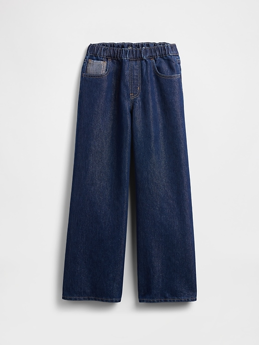 Image number 1 showing, Kids Low Rise Baggy Metallic Jeans