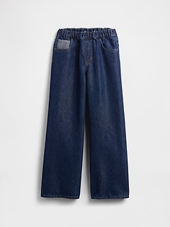 Kids Low Rise Baggy Metallic Jeans