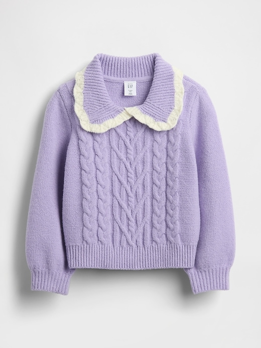 Image number 1 showing, Baby & Toddler CashSoft Collared Sweater