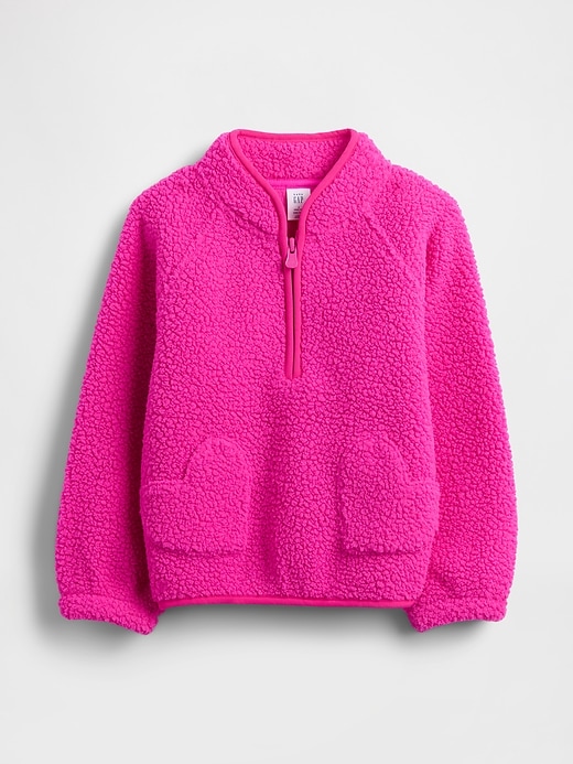 Image number 1 showing, Baby & Toddler Sherpa Half-Zip Pullover