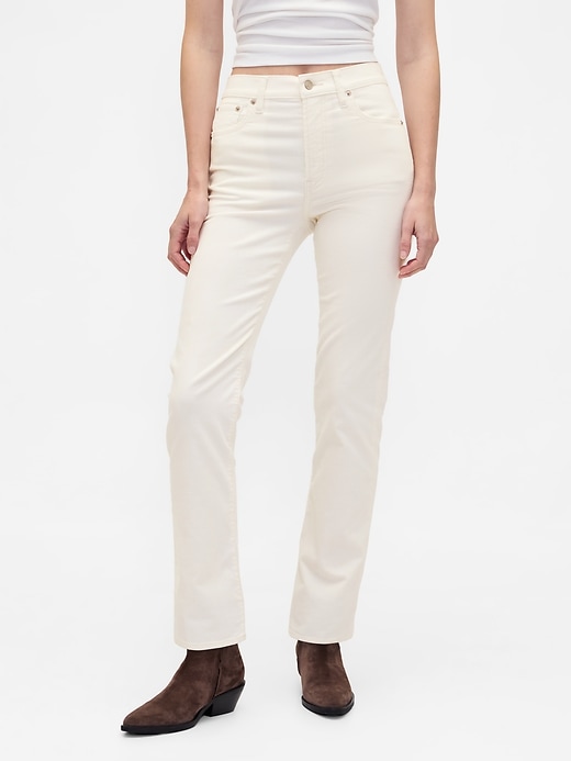 Image number 2 showing, High Rise Corduroy '90s Slim Straight Pants