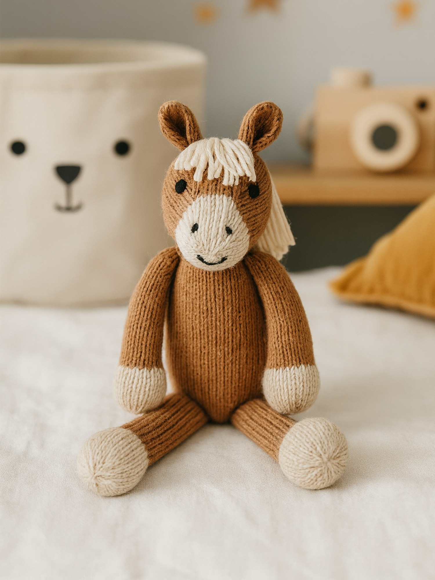 Вязаная игрушка-корги Gap, цвет: Коричневый — фото 3