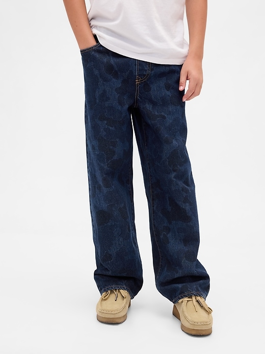 Image number 3 showing, Kids Camo Easy Baggy Jeans