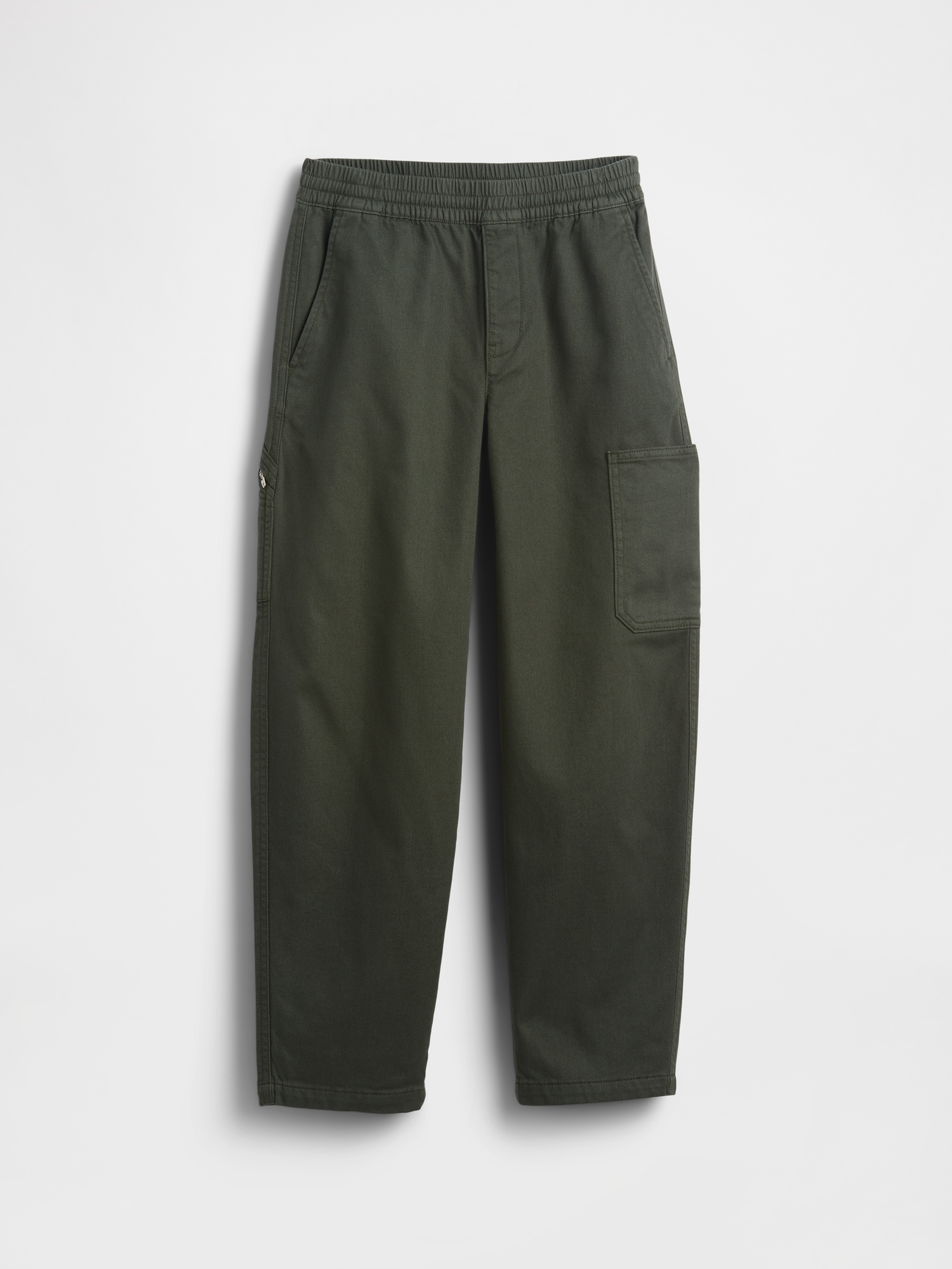 Kids Brushed Cargo Baggy Taper Pants